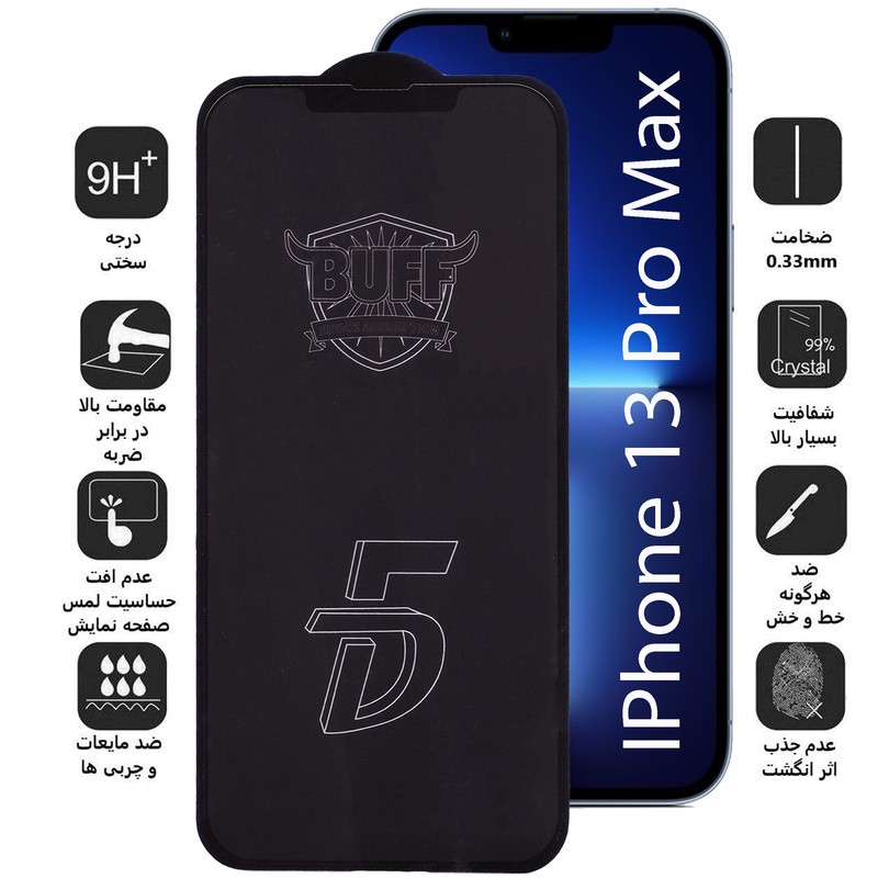محافظ صفحه نمایش مات بوف مدل Fm33 مناسب برای گوشی موبایل اپل IPhone 13 Pro max
