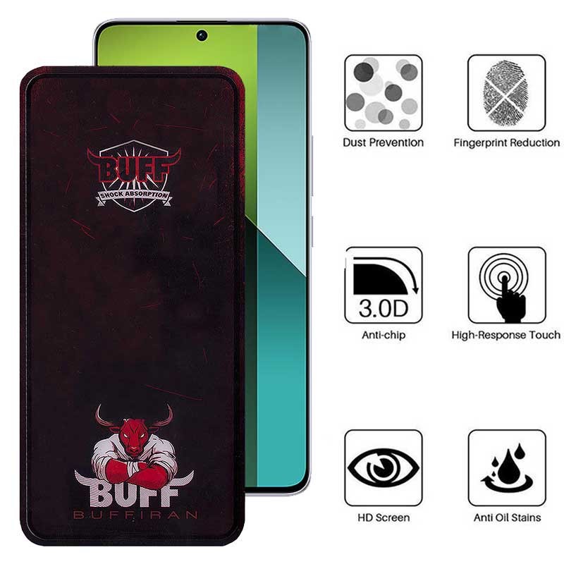 محافظ صفحه نمایش بوف مدل Muscle-Bull-G مناسب برای گوشی موبایل شیائومی Redmi Note 13 4G 5G Note 13 Pro 4G 5G Note 13R Pro