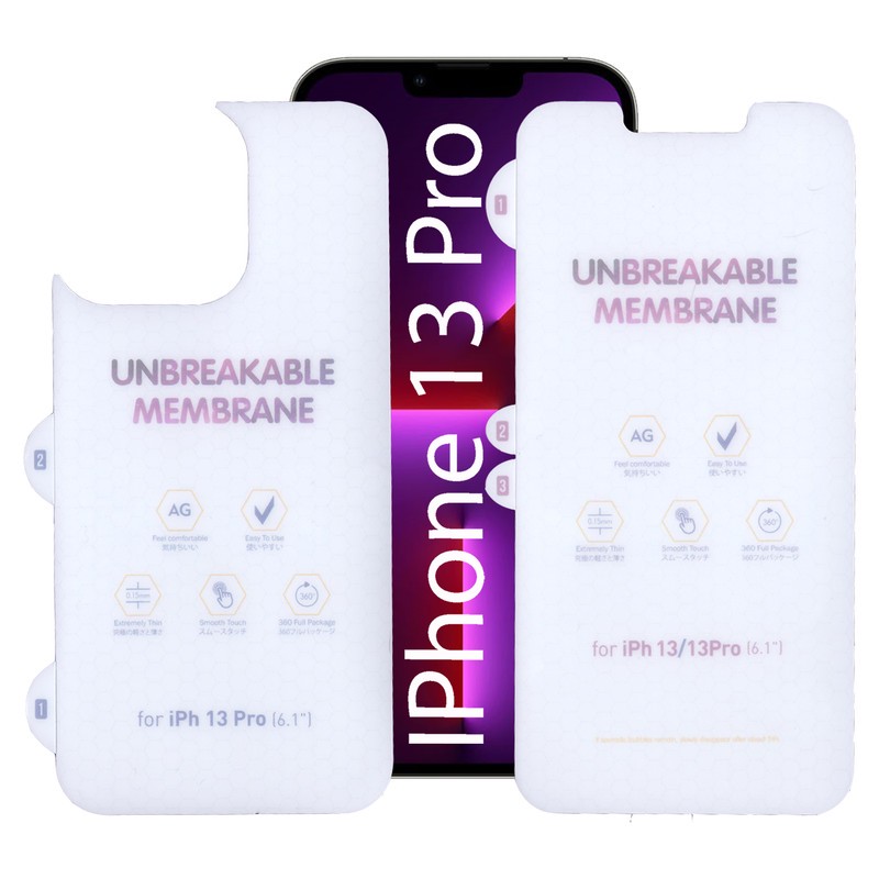 محافظ صفحه نمایش مات بوف مدل Hydrogel-matte مناسب برای گوشی موبایل اپل iphone 13 Pro به همراه محافظ پشت گوشی