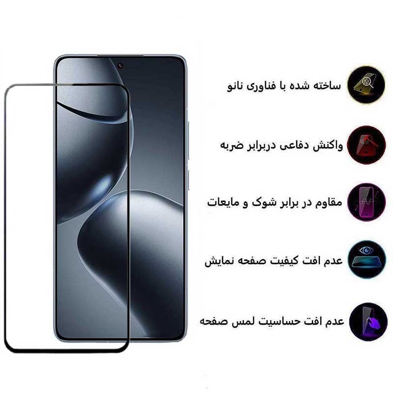 محافظ صفحه نمایش بوف مدل 5D-G مناسب برای گوشی موبایل شیائومی 14T Pro 14T Redmi K70 Ultra