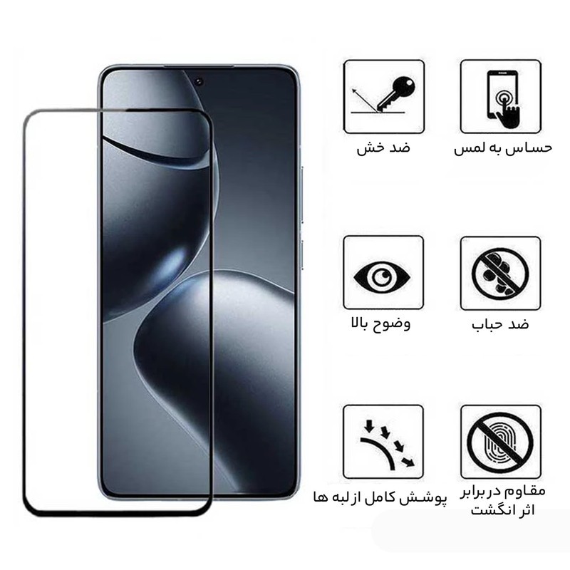 محافظ صفحه نمایش بوف مدل 5D-G مناسب برای گوشی موبایل شیائومی 14T Pro 14T Redmi K70 Ultra