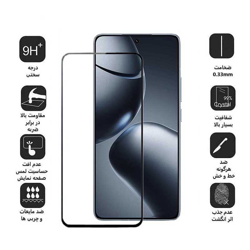 محافظ صفحه نمایش بوف مدل 5D-G مناسب برای گوشی موبایل شیائومی 14T Pro 14T Redmi K70 Ultra