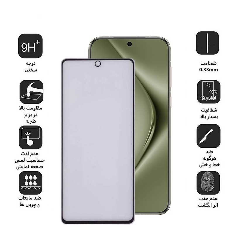 محافظ صفحه نمایش بوف مدل 5D Matte-G مناسب برای گوشی موبایل هوآوی Pura 70 Pro Pura 70 Ultra Nova 12S Nova 12i