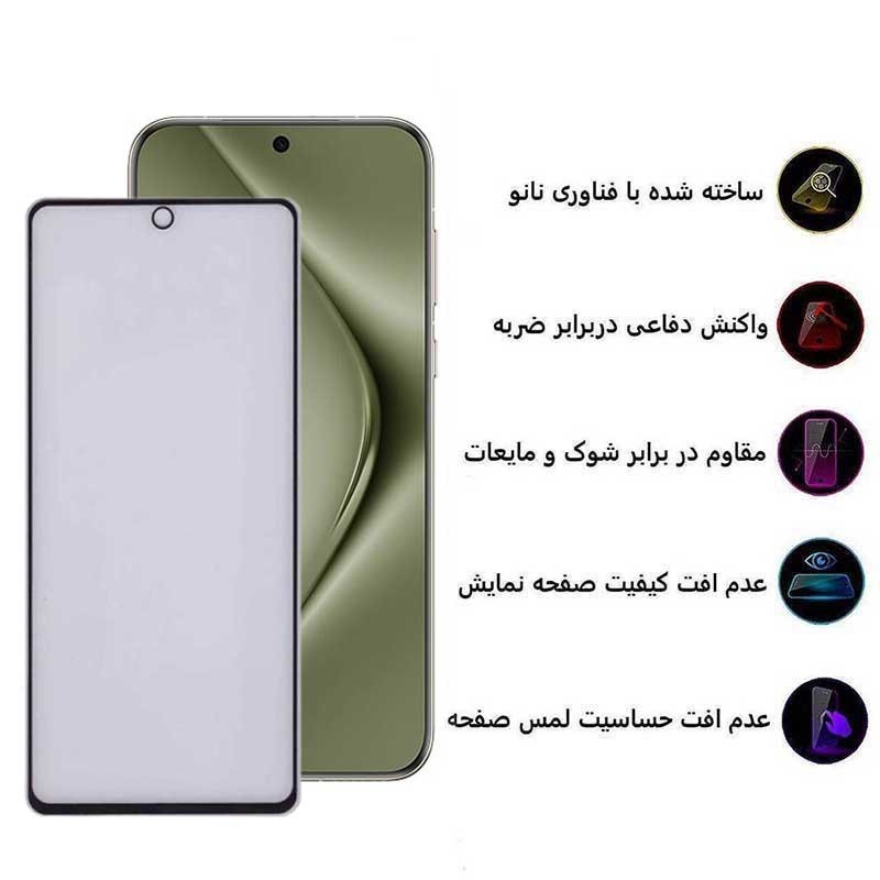 محافظ صفحه نمایش بوف مدل 5D Matte-G مناسب برای گوشی موبایل هوآوی Pura 70 Pro Pura 70 Ultra Nova 12S Nova 12i