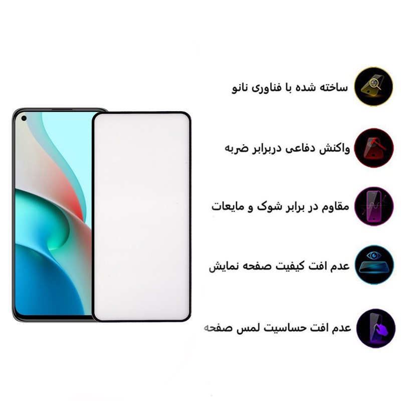 محافظ صفحه نمایش 5D بوف مدل F33 مناسب برای گوشی موبایل شیائومی Mi 11 Lite