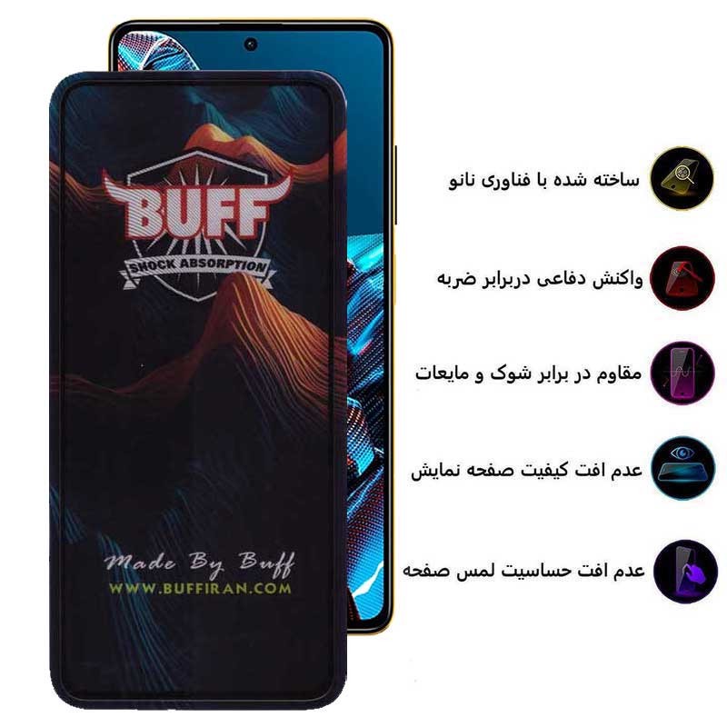 محافظ صفحه نمایش بوف مدل Mountain-G مناسب برای گوشی موبایل شیائومی Poco X5 Pro Poco X5 Poco X4 Pro 5G Poco X3 Pro Poc...