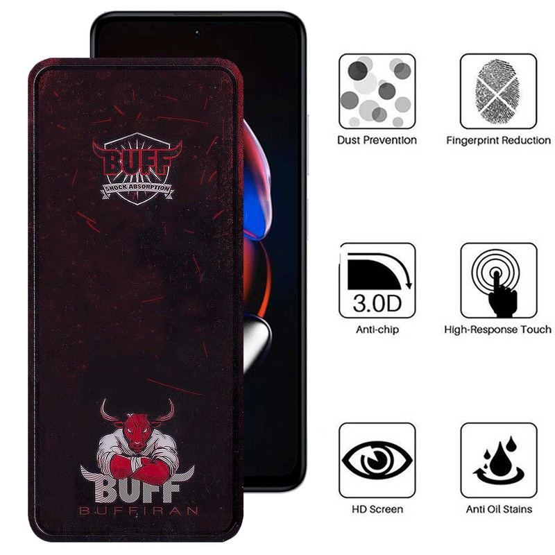 محافظ صفحه نمایش بوف مدلMuscle-Bull-Gمناسب برای گوشی موبایل شیائومیRedmi Note 12T Pro Note 11 5G(China) Note 10 Pro 5...