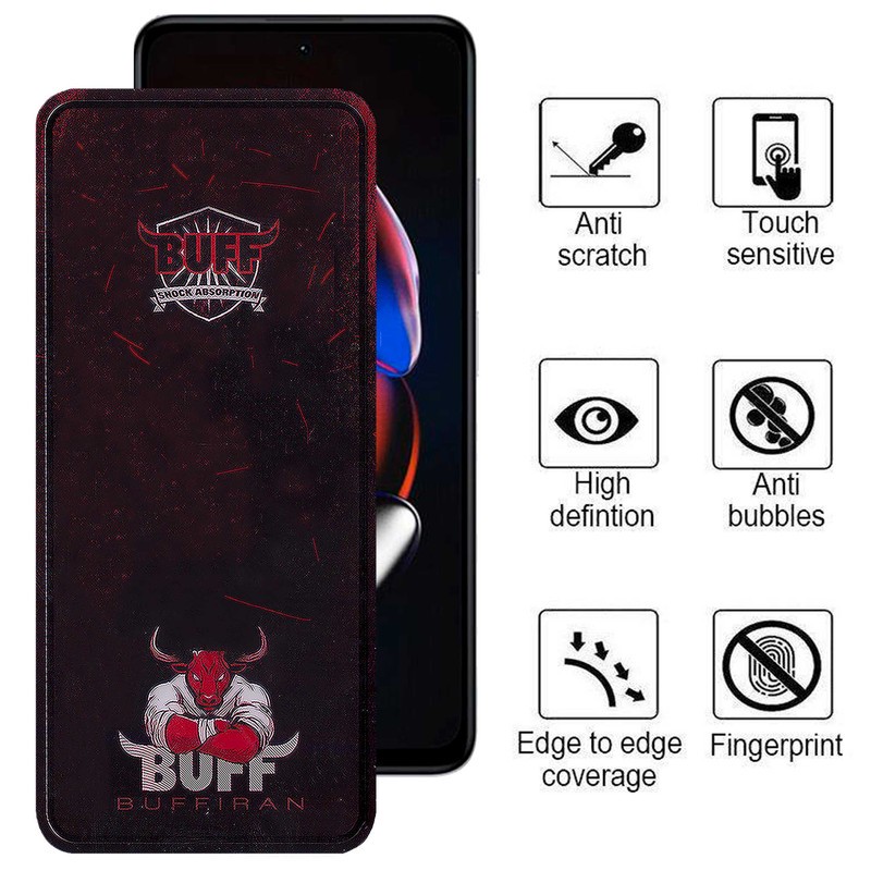 محافظ صفحه نمایش بوف مدلMuscle-Bull-Gمناسب برای گوشی موبایل شیائومیRedmi Note 12T Pro Note 11 5G(China) Note 10 Pro 5...
