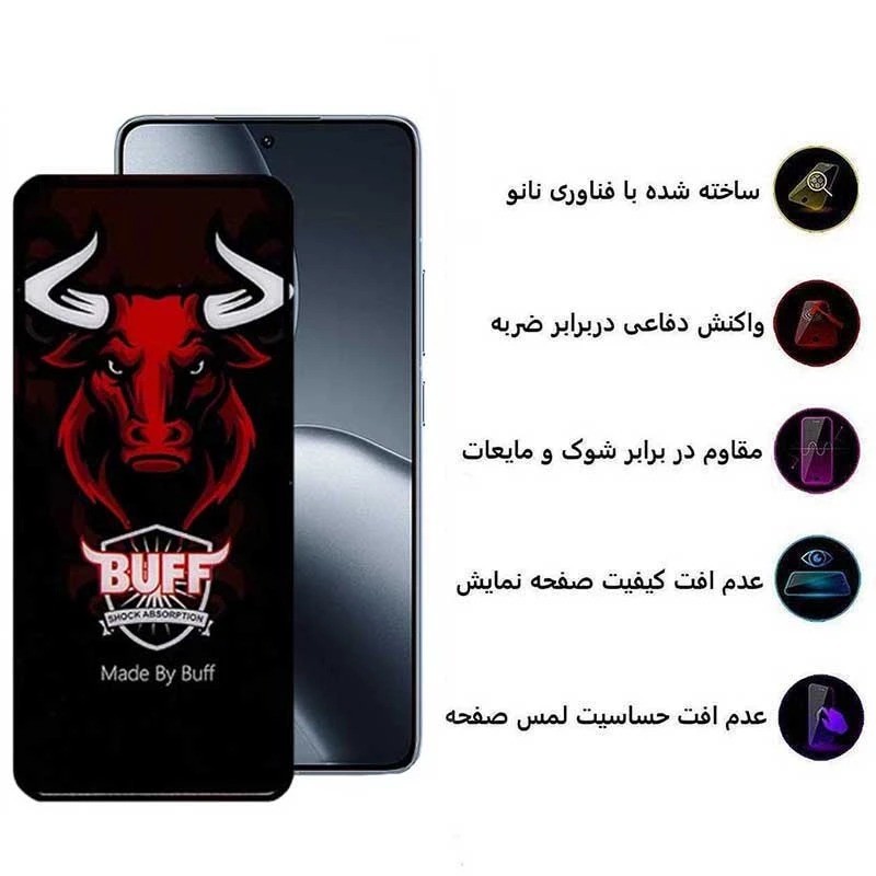 محافظ صفحه نمایش بوف مدل Ceramic Pro-مناسب برای گوشی موبایل شیائومی Poco F7 Ultra F7 Pro 15s Pro