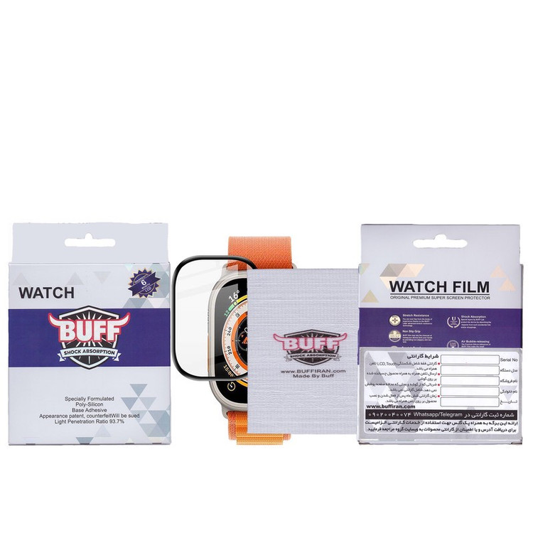 محافظ صفحه نمایش بوف مدل FullGlue-Pro-G مناسب برای اپل واچ 49 میلی متری سری Ultra