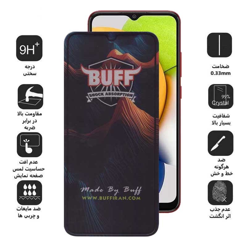 محافظ صفحه نمایش بوف مدل Mountain-G مناسب برای گوشی موبایل سامسونگ Galaxy A03 4G A03s 4G A03 Core 4G A02 4G A02s 4G