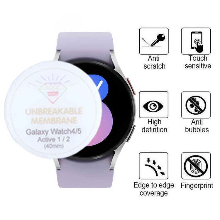 محافظ صفحه نمایش بوف مدل Hydrogel-G مناسب برای ساعت هوشمند سامسونگ Galaxy Watch 4 5 Active 2 1 40mm