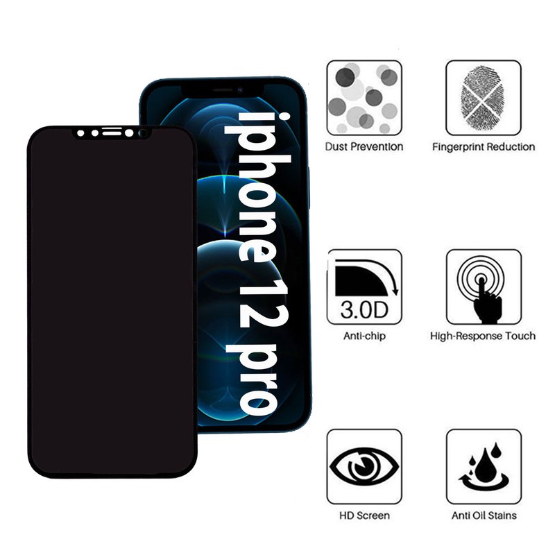 محافظ صفحه نمایش حریم شخصی بوف مدل Pr33 مناسب برای گوشی موبایل اپل Iphone 12 Pro