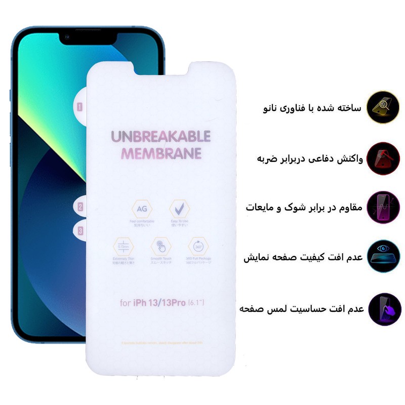 محافظ صفحه نمایش مات بوف مدل Hydrogel-Matte-G مناسب برای گوشی موبایل اپل iphone 13 Pro 13