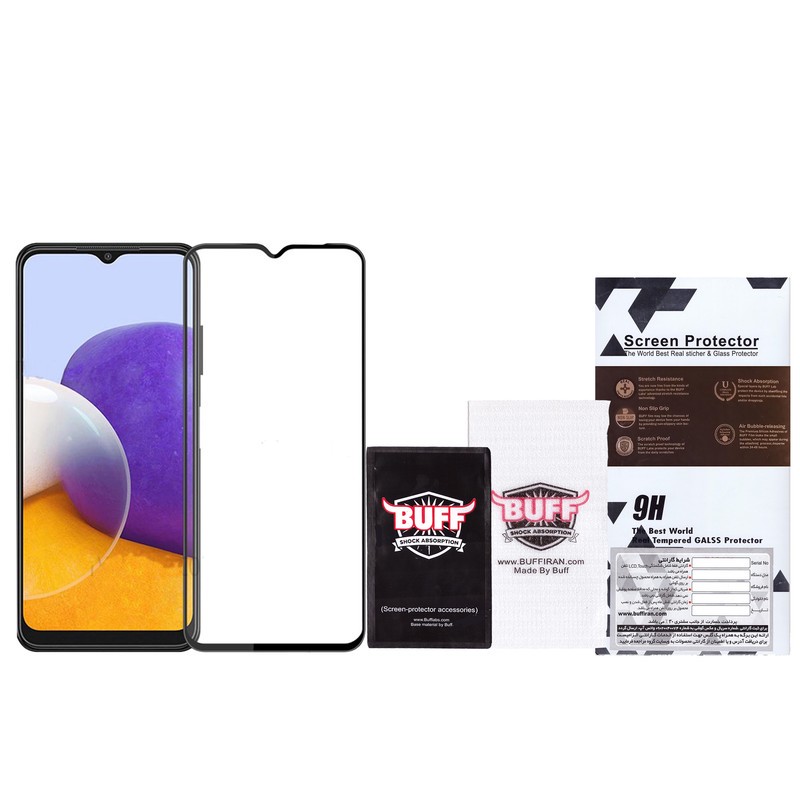 محافظ صفحه نمایش 5D بوف مدل F33 مناسب برای گوشی موبایل سامسونگ Galaxy A22 4G