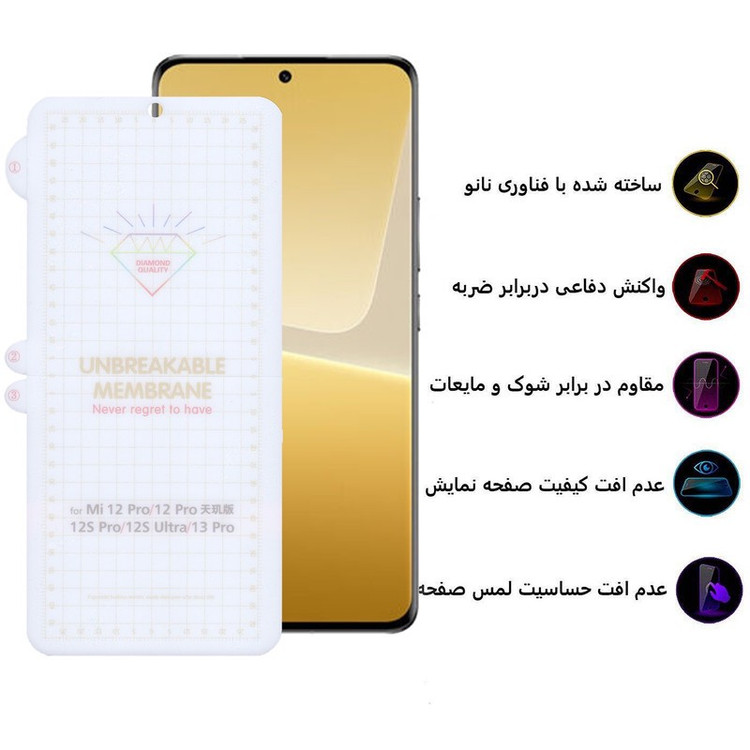 محافظ صفحه نمایش بوف مدل Hydrogel-G مناسب برای گوشی موبایل شیائومی 13 Pro Mi 13 Pro 12 Pro Mi 12 Pro Mi 12s Pro Mi 12...