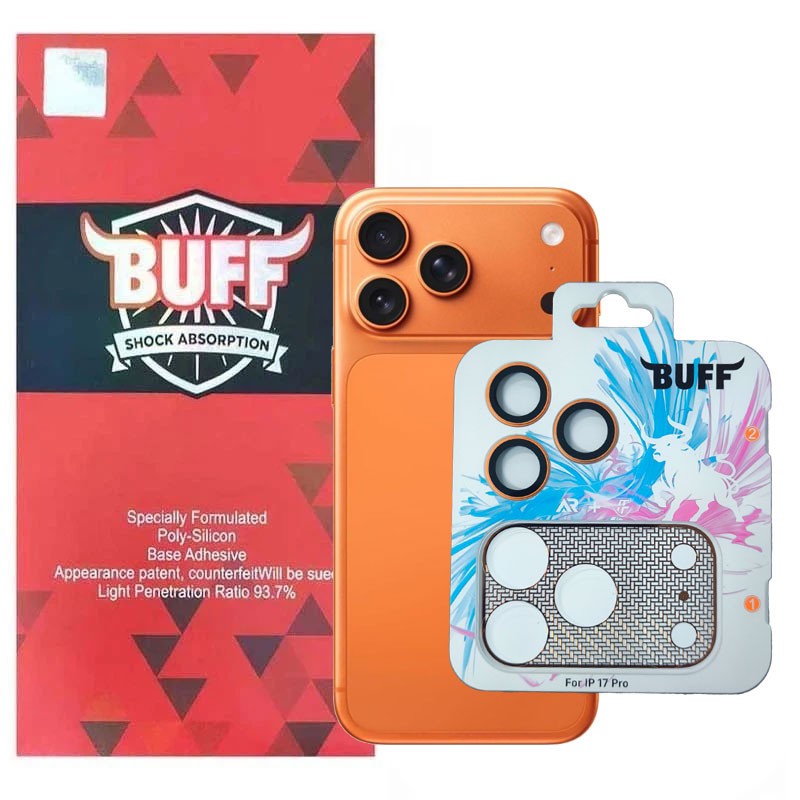محافظ لنز دوربین فلزی بوف مدل 2in1 FullProtection netshield مناسب برای گوشی موبایل اپل iPhone 17 Pro