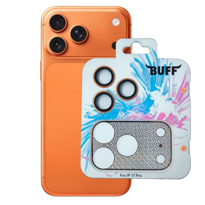 محافظ لنز دوربین فلزی بوف مدل 2in1 FullProtection netshield مناسب برای گوشی موبایل اپل iPhone 17 Pro