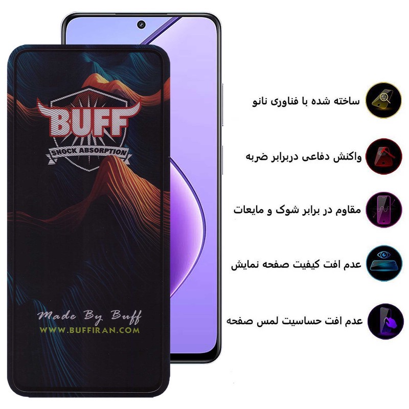 محافظ صفحه نمایش بوف مدلMountain-G مناسب برای گوشی موبایل ریلمی 12 11x 11 10 Pro C67 4G 5G C55 V50s Narzo 60x N55
