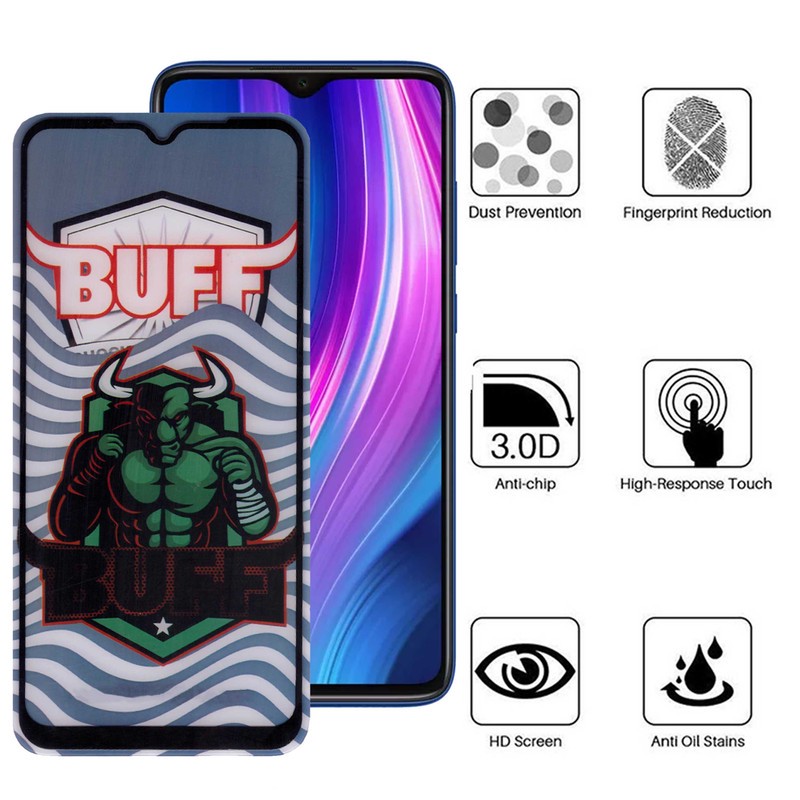 محافظ صفحه نمایش 5D بوف مدل Super Power-G مناسب برای گوشی موبایل شیائومی Redmi Note 9 4G (China) Note 8 Pro