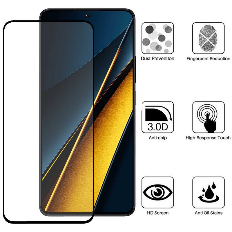 محافظ صفحه نمایش سرامیکی بوف مدل Ceramic مناسب برای گوشی موبایل شیائومی Poco X6 Pro X6 M6 Pro 4G