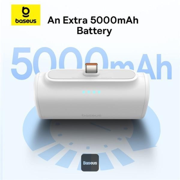 پاوربانک 20 وات باسئوس مدل Compact Fast Charging Type-C Edition ظرفیت 5000 میلی آمپر ساعت