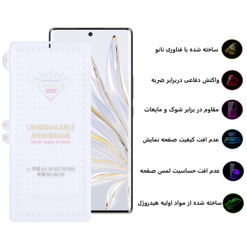 محافظ صفحه نمایش بوف مدل Hydrogel-G مناسب برای گوشی موبایل آنر 60 70 80 X40 80 SE 60 SE