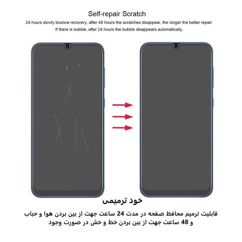 محافظ صفحه نمایش مات بوف مدل Hydrogel-Matte مناسب برای گوشی موبایل سامسونگ Galaxy Z Flip 6 به همراه محافظ پشت گوشی