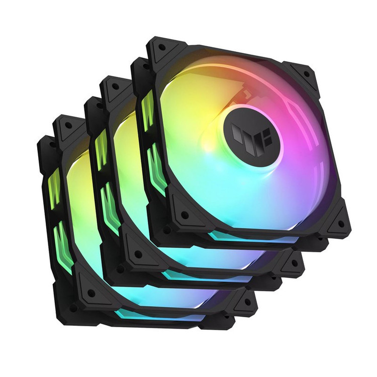 فن کیس ایسوس مدل TUF GAMING FAN TR120 BK ARGB بسته 3 عددی