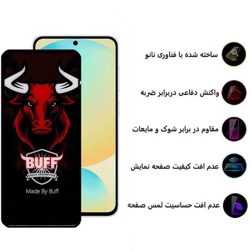 محافظ صفحه نمایش سرامیکی بوف مدل Ceramic Pro-Guarantee مناسب برای گوشی موبایل سامسونگ Galaxy S25 FE A55 A35