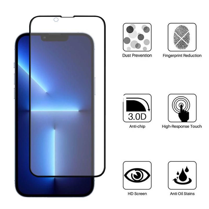 محافظ صفحه نمایش 5D مات بوف مدل 5D-Matte مناسب برای گوشی موبایل اپل iPhone 13 Pro Max 14 Plus
