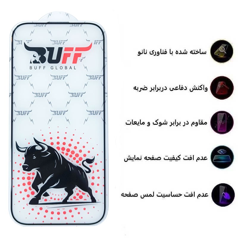 محافظ صفحه نمایش بوف مدل Fighter مناسب برای گوشی موبایل شیائومی 17