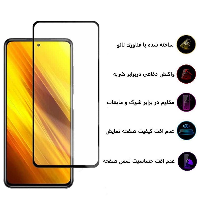 محافظ صفحه نمایش سرامیکی بوف مدل CF9 مناسب برای گوشی موبایل شیائومی Poco X3 Poco X3 NFC Poco X3 Pro