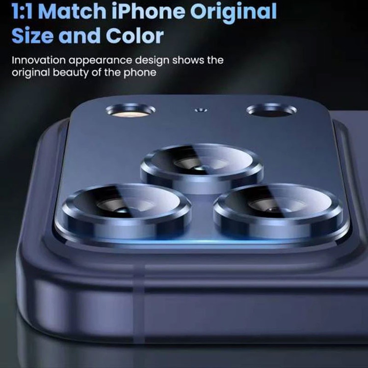 محافظ لنز دوربین فلزی بوف مدل Diamond Metal Shield مناسب برای گوشی موبایل اپل iPhone 17 Pro