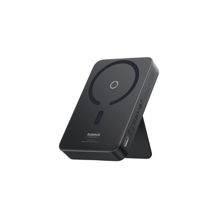 پاوربانک بی سیم 20 وات بیسوس مدل MagPro Magnetic Bracket 20w با ظرفیت 5000 میلی آمپر ساعت به همراه کابل USB-C به USB-C