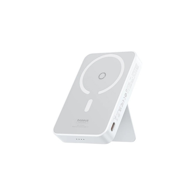 پاوربانک بی سیم 20 وات بیسوس مدل MagPro Magnetic Bracket 20w با ظرفیت 5000 میلی آمپر ساعت به همراه کابل USB-C به USB-C