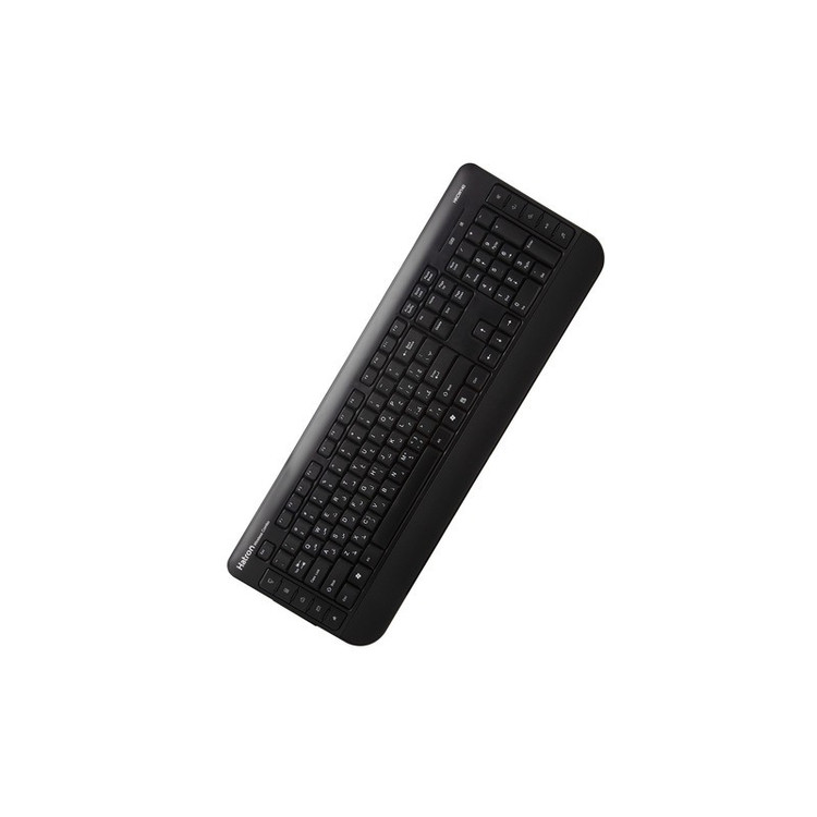 کیبورد و ماوس بی سیم هترون مدل HKCW140، سوییچ ممبران، Full-Size