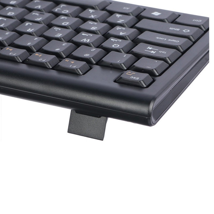 کیبورد و ماوس بی سیم هترون مدل HKCW130، سوییچ ممبران، Full-Size