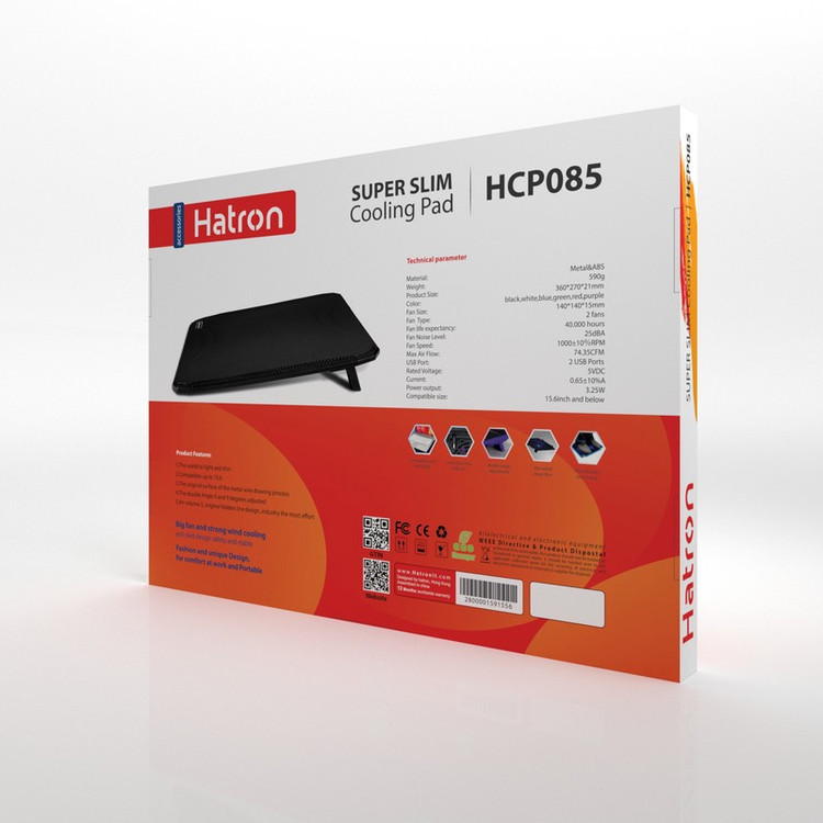 پایه خنک کننده لپ تاپ هترون مدل HCP085