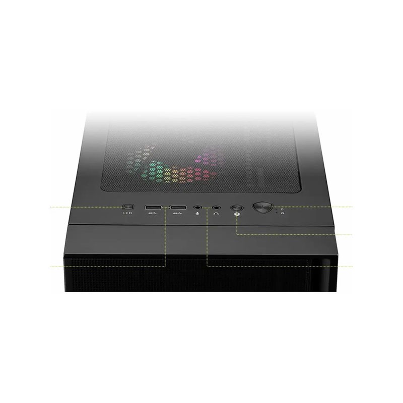 کیس کامپیوتر گیمینگ ام اس آی مدل MAG FORGE 120A AIRFLOW BK