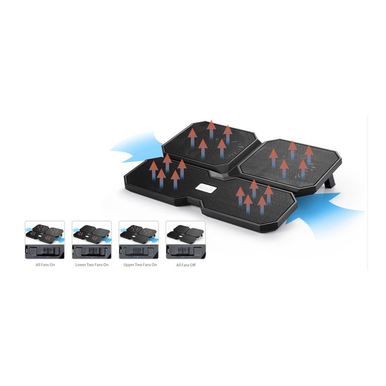 پایه خنک کننده لپ تاپ دیپ کول مدل MULTICORE X6 2023