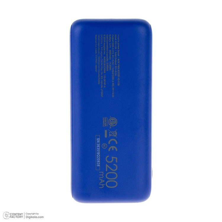 پاوربانک 10 وات موفی مدل Power boost ظرفیت 5200 میلی آمپرساعت به همراه کابل MicroUSB