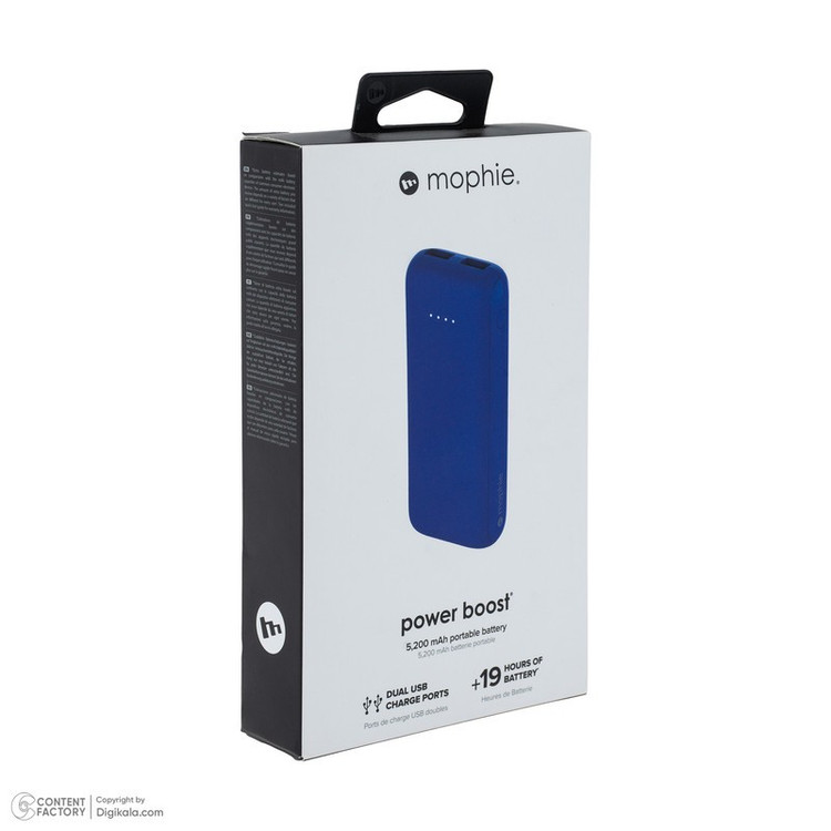 پاوربانک 10 وات موفی مدل Power boost ظرفیت 5200 میلی آمپرساعت به همراه کابل MicroUSB