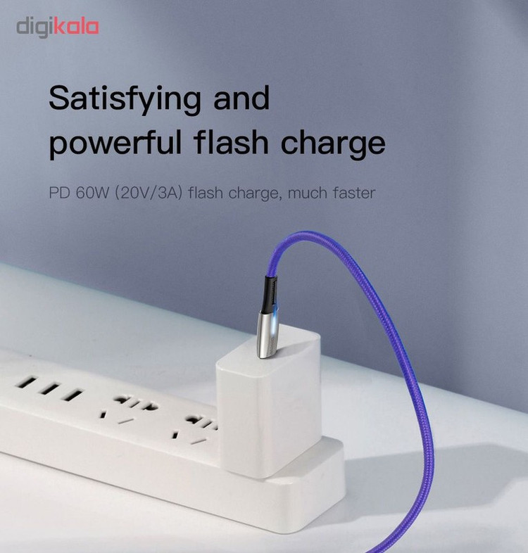 کابل USB-C باسئوس مدل CATSD-K01 طول 2 متر