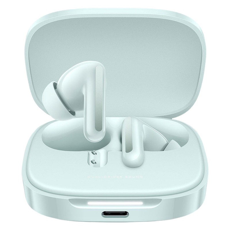 هدفون بلوتوثی شیائومی مدل Redmi Buds 6 با نویز کنسلینگ فعال (ANC)، درگاه شارژ USB Type-C، دارای میکروفون دوگانه با EN...