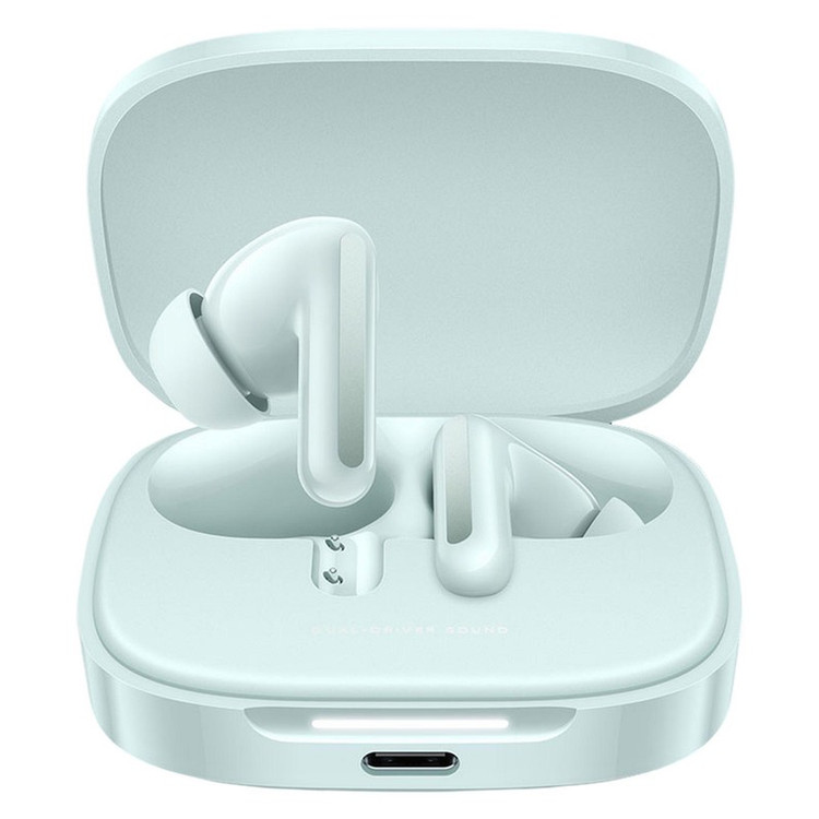 هدفون بلوتوثی شیائومی مدل Redmi Buds 6 با نویز کنسلینگ فعال (ANC)، درگاه شارژ USB Type-C، دارای میکروفون دوگانه با EN...