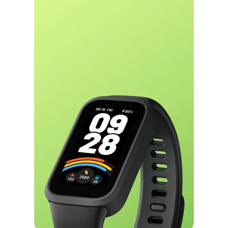 ساعت هوشمند 46 میلی متری شیائومی مدل Smart Band 9 Active، کنترل موسیقی، کنترل سطح اکسیژن خون، شمارش ضربان قلب، پایش و...