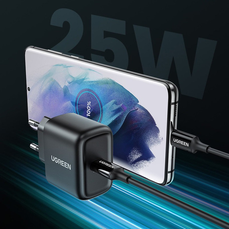 شارژر دیواری یوگرین مدل CD250-50581 به همراه کابل USB-C