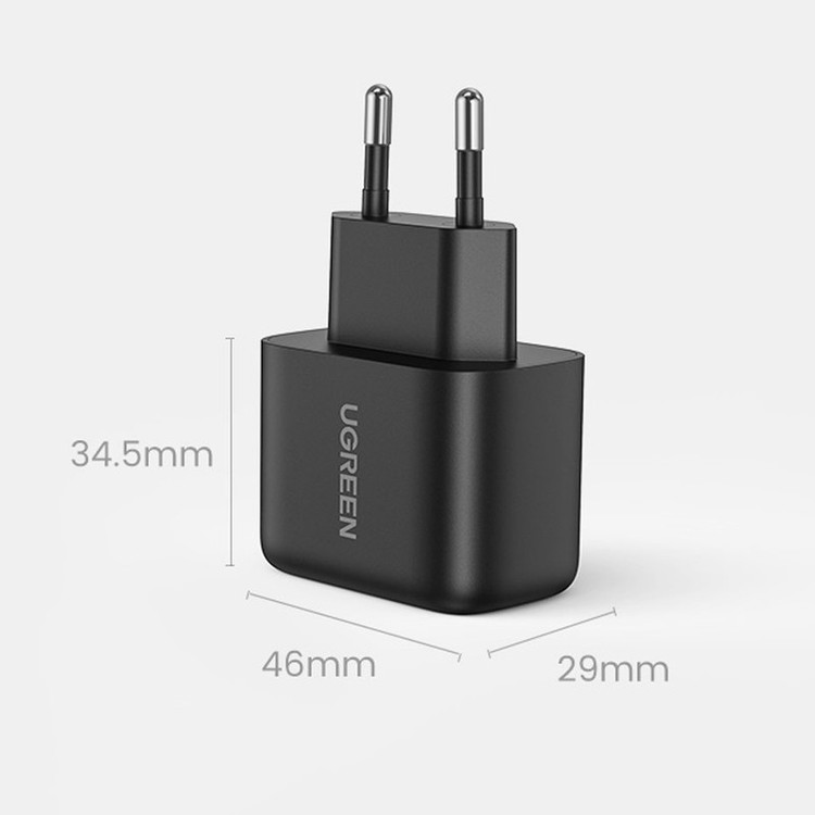 شارژر دیواری یوگرین مدل CD250-50581 به همراه کابل USB-C