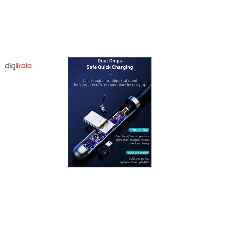 کابل تبدیل USB به USB-C باسئوس مدل CAT7C-B طول 1 متر